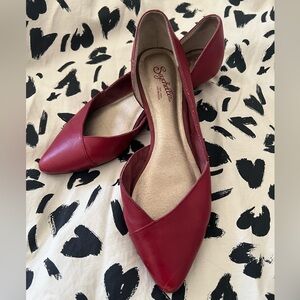 Seychelles Red Advantage Wedge Flat - Size 8